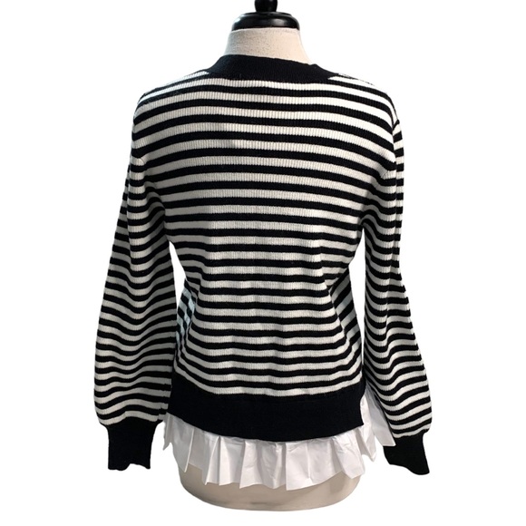 English Factory Black & White Striped Sweater Top - Picture 7 of 12